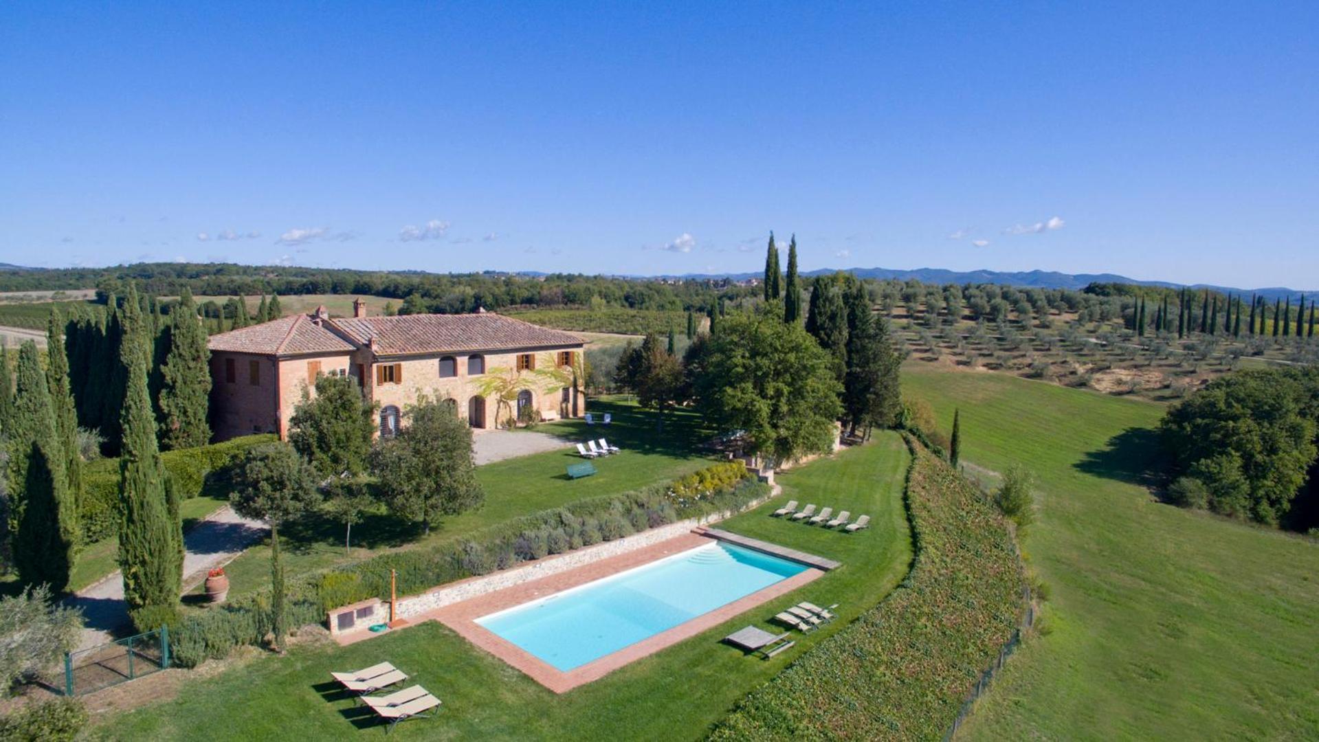Villa Santa Virginia Siena Bagian luar foto